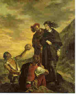 Hamlet and Horatio at the Cemetary by Delacroix, Musee du Louvre, Paris